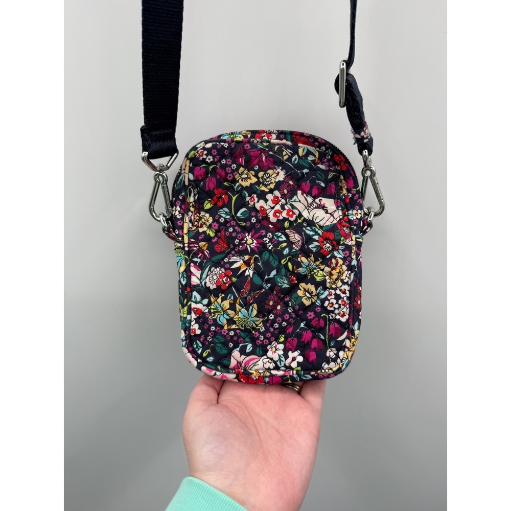 Vera Bradley Crossbody Bag Womens Small Multi-Color Floral Quilted Adjustable - Picture 11 of 14
